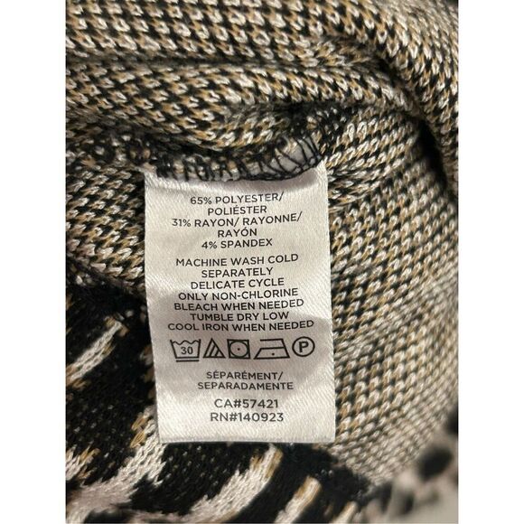 LOFT Plus leopard mock neck pullover 14 Large Mob wife - Picture 3 of 7